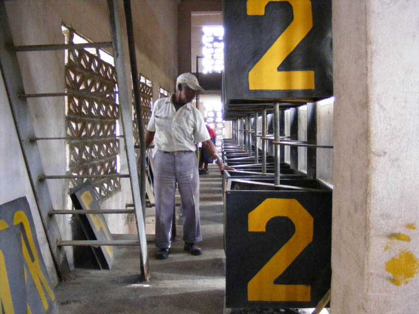 Interior de la pizarra